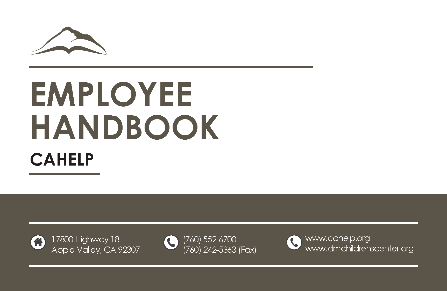 employee handbook cover
